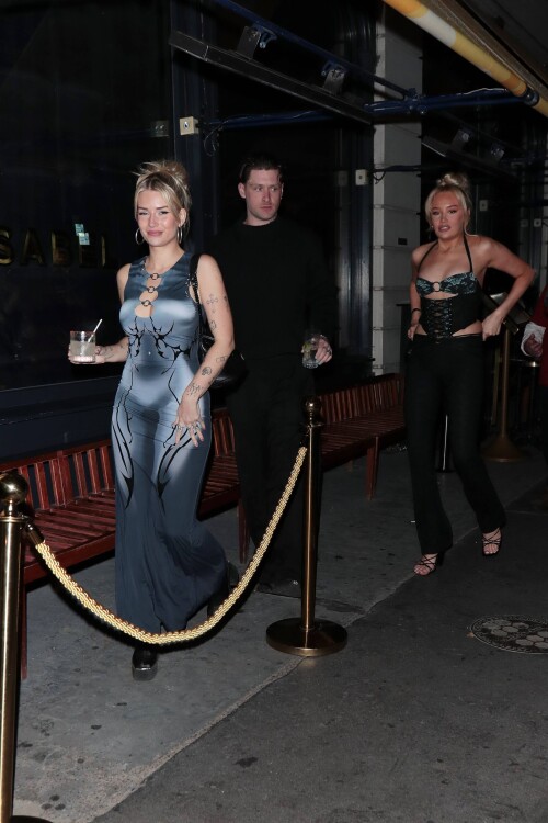 14 June 2024 - EXCLUSIVE.Lottie Moss showcases her new boyfriend Musician DJ Evan Campbell at Isabel Mayfair.Credit: GoffPhotos.com   Ref: KGC-188/412/430**Exclusive to GoffPhotos.com - Newspapers Allrounder - Magazines Double Space Rates Minimum Fee of 250 - Online/Web Must Call Before Use**