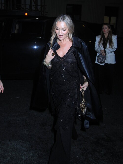 28 November 2024 - EXCLUSIVE.Kate Moss is seen celebrating her new range for Zara at Oswalds private members club in Mayfair with family and friends.Pictured, Kate MossCredit: GoffPhotos.com   Ref: KGC-81/320/441/550**Exclusive to GoffPhotos.com - Newspapers To Agree - Magazines Double Space Rates Minimum Fee of 250 - Online/Web Must Call Before Use - ONLINE EMBARGOED UNTIL 12:00 29/11/24**