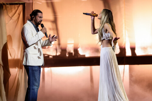58th Annual CMA Awards - Show. 20 Nov 2024 Pictured: Noah Kahan and Kelsea Ballerini. Photo credit: Curtis Hilbun / AFF-USA.COM / MEGA TheMegaAgency.com +1 888 505 6342