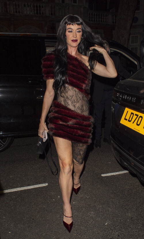 12 December 2024.Katy Perry and Orlando Bloom are seen arriving at a private members club in London. Credit: GoffPhotos.com   Ref: KGC-102/870