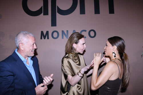 Kika Prette (Pdg APM Monaco) et son mari Philippe Prette (dirigeant de la marque de bijoux APM Monaco), Eva Longoria - Soire "APM Monaco"  l'htel JW Marriott lors du 78me Festival International du Film de Cannes le 20 mai 2025.  RAchid Bellak/Bestimage "APM Monaco" evening at the JW Marriott Hotel during the 78th Cannes International Film Festival on May 20, 2025.