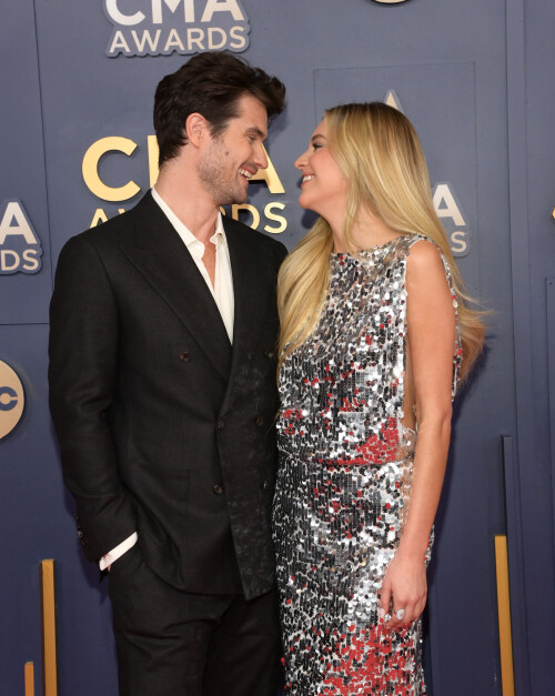 Mandatory Credit: Photo by AFF-USA/Shutterstock (14928792ie)Chase Stokes and Kelsea Ballerini58th Annual CMA Awards, Arrivals, Nashville, Tennessee, USA - 20 Nov 2024