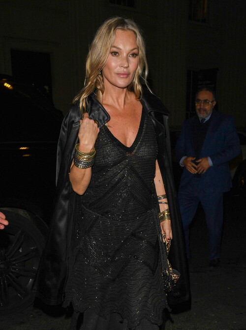 28 November 2024 - EXCLUSIVE.Kate Moss is seen celebrating her new range for Zara at Oswalds private members club in Mayfair with family and friends.Pictured, Kate MossCredit: GoffPhotos.com   Ref: KGC-81/320/441/550**Exclusive to GoffPhotos.com - Newspapers To Agree - Magazines Double Space Rates Minimum Fee of 250 - Online/Web Must Call Before Use - ONLINE EMBARGOED UNTIL 12:00 29/11/24**