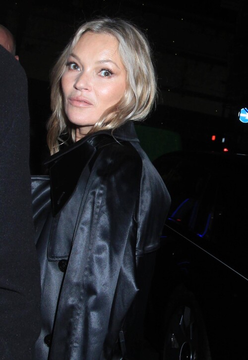 28 November 2024 - EXCLUSIVE.Kate Moss is seen celebrating her new range for Zara at Oswalds private members club in Mayfair with family and friends.Pictured, Kate MossCredit: GoffPhotos.com   Ref: KGC-81/320/441/550**Exclusive to GoffPhotos.com - Newspapers To Agree - Magazines Double Space Rates Minimum Fee of 250 - Online/Web Must Call Before Use - ONLINE EMBARGOED UNTIL 12:00 29/11/24**