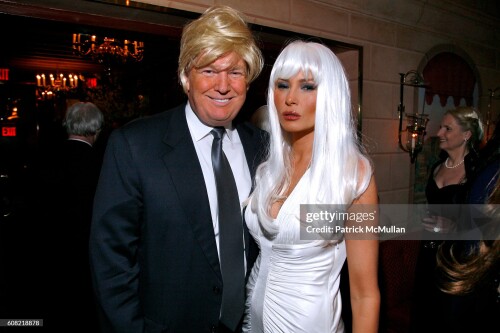 NEW YORK CITY, NY - APRIL 12: Donald Trump and Melania Trump attend WOODY JOHNSON's "Wig Out" 60th Birthday Party at Doubles on April 12, 2007 in New York City. (Photo by DAVID X PRUTTING/Patrick McMullan via Getty Images)