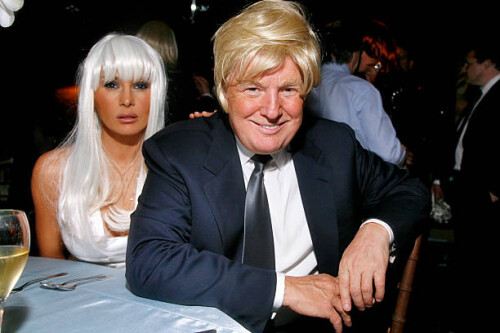 NEW YORK CITY, NY - APRIL 12: Melania Trump and Donald Trump attend WOODY JOHNSON's "Wig Out" 60th Birthday Party at Doubles on April 12, 2007 in New York City. (Photo by DAVID X PRUTTING/Patrick McMullan via Getty Images)