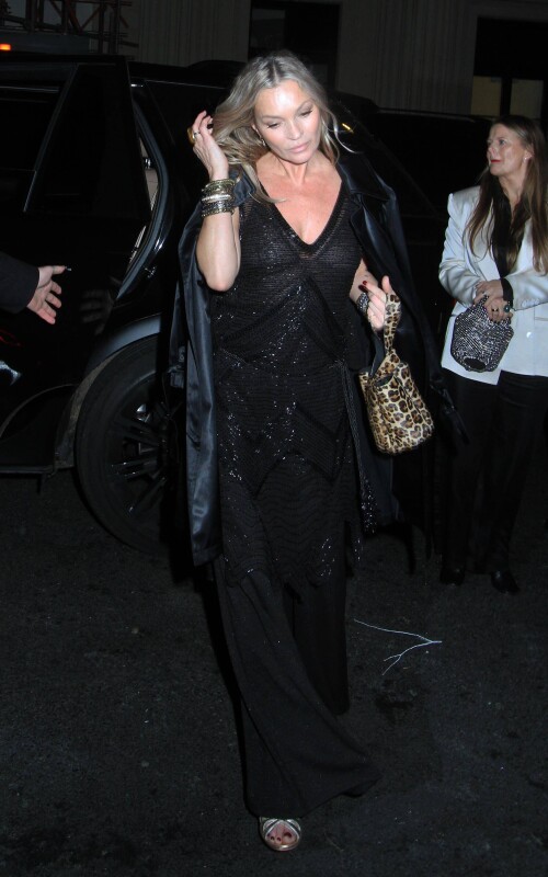 28 November 2024 - EXCLUSIVE.Kate Moss is seen celebrating her new range for Zara at Oswalds private members club in Mayfair with family and friends.Pictured, Kate MossCredit: GoffPhotos.com   Ref: KGC-81/320/441/550**Exclusive to GoffPhotos.com - Newspapers To Agree - Magazines Double Space Rates Minimum Fee of 250 - Online/Web Must Call Before Use - ONLINE EMBARGOED UNTIL 12:00 29/11/24**