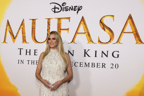Heidi Klum attends the arrivals of the World Premiere of Disneys MUFASA: THE LION KING at The Dolby Theater in Hollywood, CA on December 9, 2024. (Photo by Corine Solberg/Sipa USA)