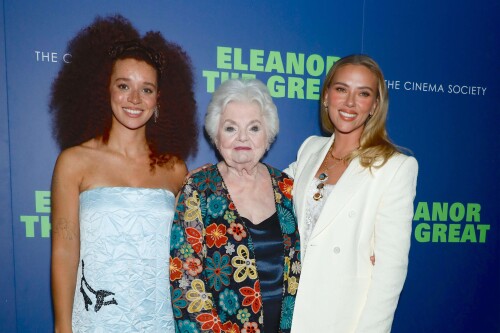 Mandatory Credit: Photo by Gregory Pace/Shutterstock (15501784et)Erin Kellyman, June Squibb and Scarlett JohanssonSony Pictures Classics' 'Eleanor the Great' The Cinema Society Screening, New York, USA - 24 Sep 2025/shutterstock_editorial_EleanorScreening_15501784et//2509250638