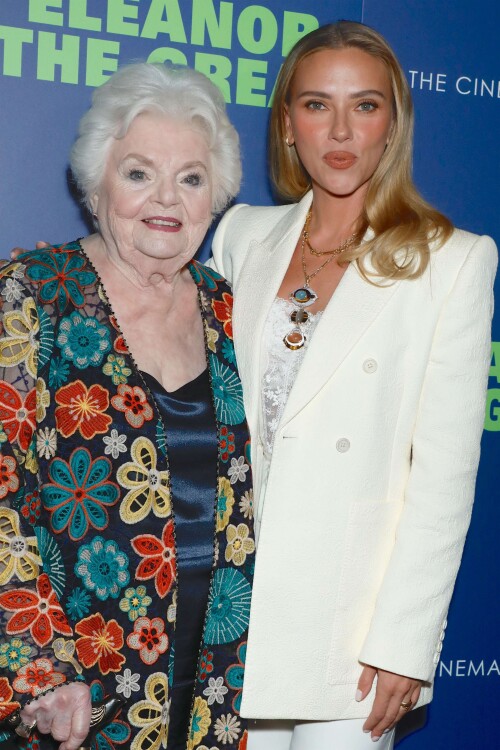 Mandatory Credit: Photo by Gregory Pace/Shutterstock (15501784bc)June Squibb and Scarlett JohanssonSony Pictures Classics' 'Eleanor the Great' The Cinema Society Screening, New York, USA - 24 Sep 2025/shutterstock_editorial_EleanorScreening_15501784bc//2509250358