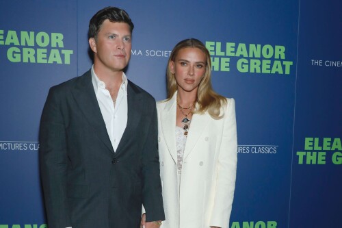 Mandatory Credit: Photo by Gregory Pace/Shutterstock (15501784m)Colin Jost and Scarlett JohanssonSony Pictures Classics' 'Eleanor the Great' The Cinema Society Screening, New York, USA - 24 Sep 2025/shutterstock_editorial_EleanorScreening_15501784m//2509250357
