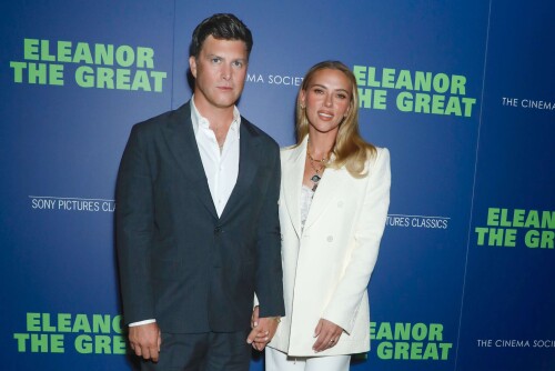 Mandatory Credit: Photo by Gregory Pace/Shutterstock (15501784j)Colin Jost and Scarlett JohanssonSony Pictures Classics' 'Eleanor the Great' The Cinema Society Screening, New York, USA - 24 Sep 2025/shutterstock_editorial_EleanorScreening_15501784j//2509250357