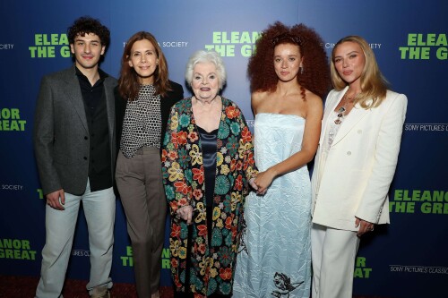 Mandatory Credit: Photo by Marion Curtis/StarPix for Sony Pictures Classics/Shutterstock (15503348ax)(L-R) Will Price, Jessica Hecht, June Squibb, Erin Kellyman and Scarlett JohanssonSony Pictures Classics & The Cinema Society Host a Special New York Screening of "ELEANOR THE GREAT", Village East Theater, USA - 24 Sep 2025/shutterstock_editorial_Sony_Pictures_Classics_The_Ci_15503348ax//2509250854